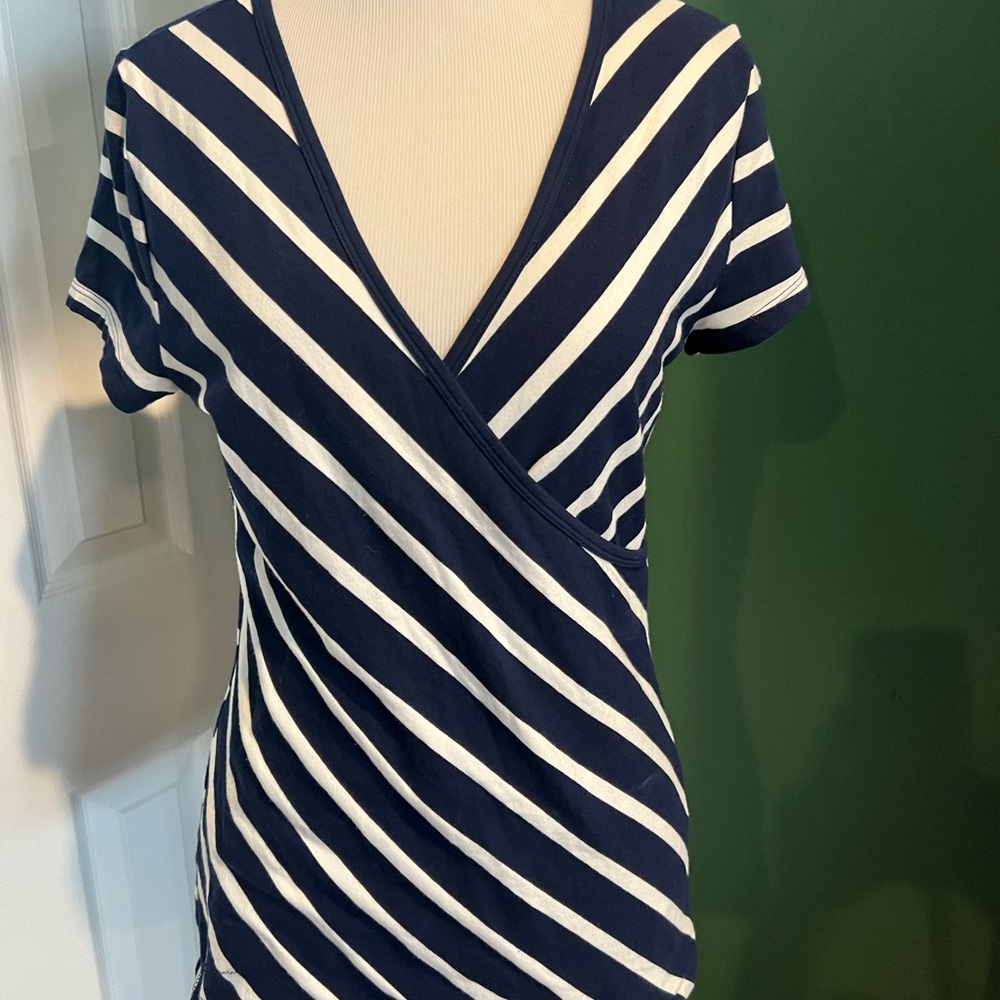 Lauren cross front short sleeve top
